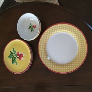 Plastic outdoor dishes